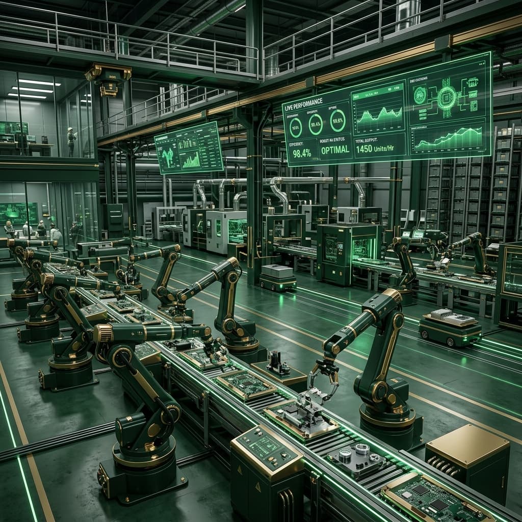 Smart Factory Automation & Real-time Telemetry Network